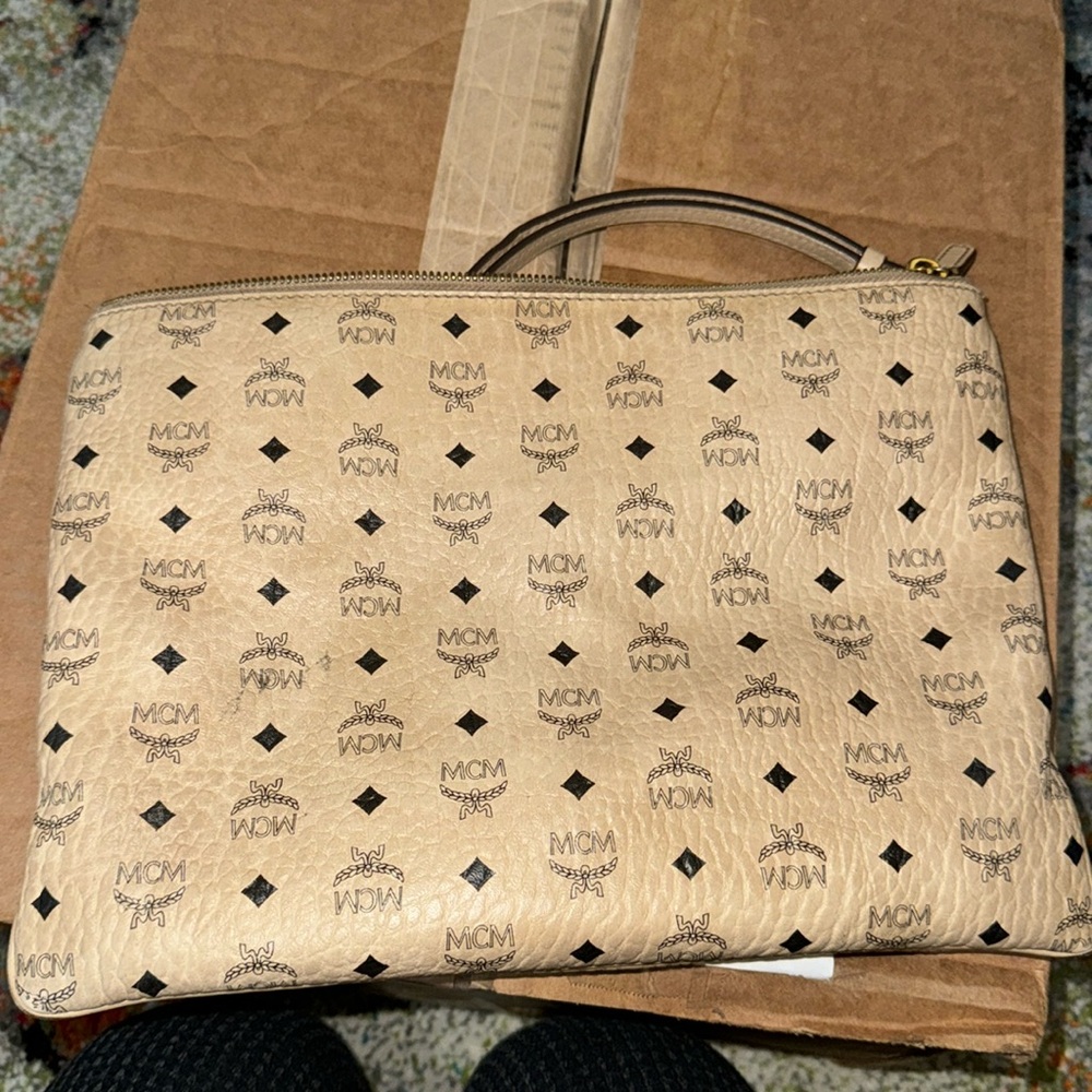 MCM Monogram Clutch/ Crossbody